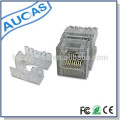 Cat5e utp rj45 jack modular transparente transparente